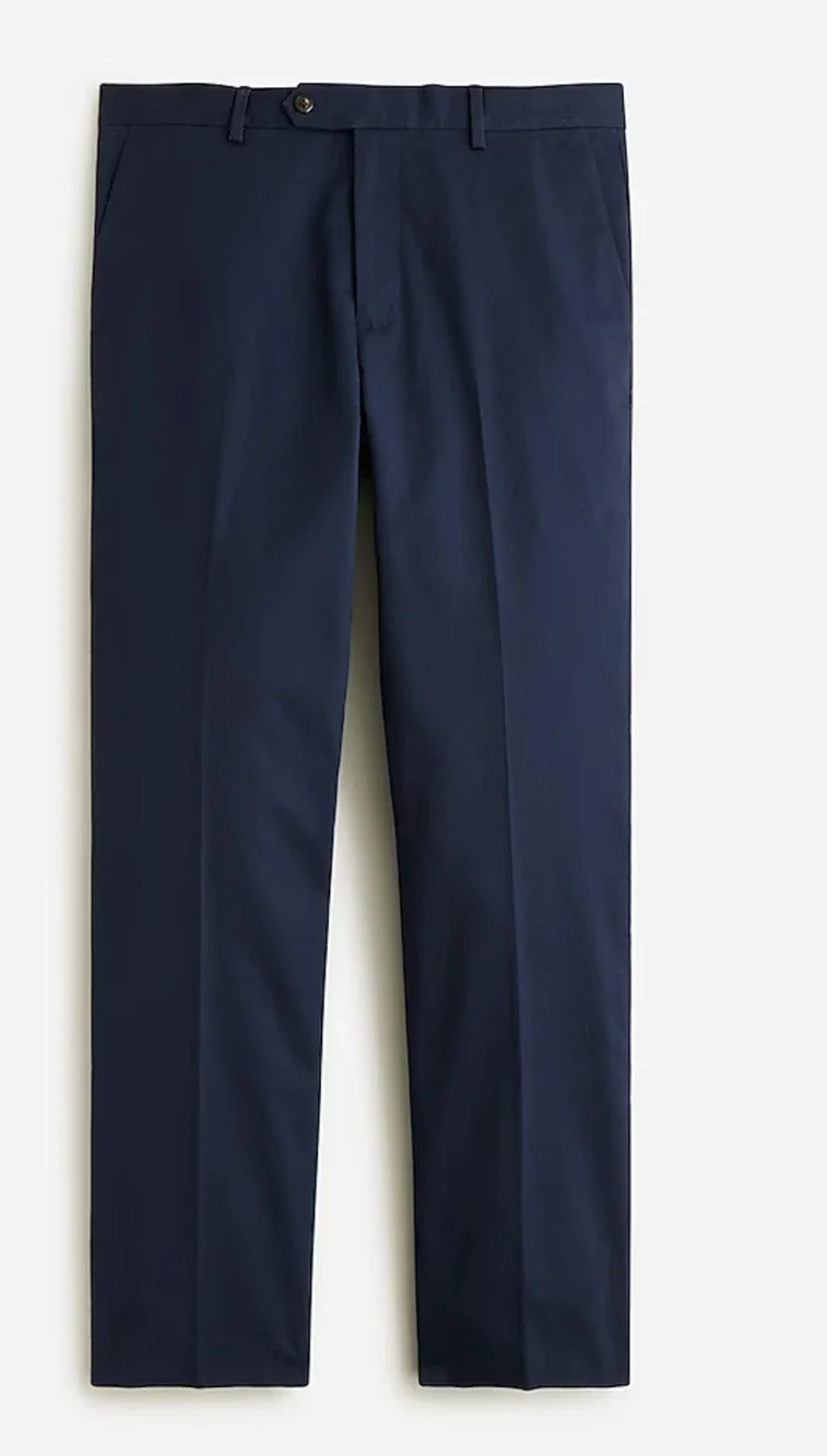 J Crew Bowery Dress Pant Stretch Chino 34 x 32 Navy Blue NWT Men's BQ425 J.Crew